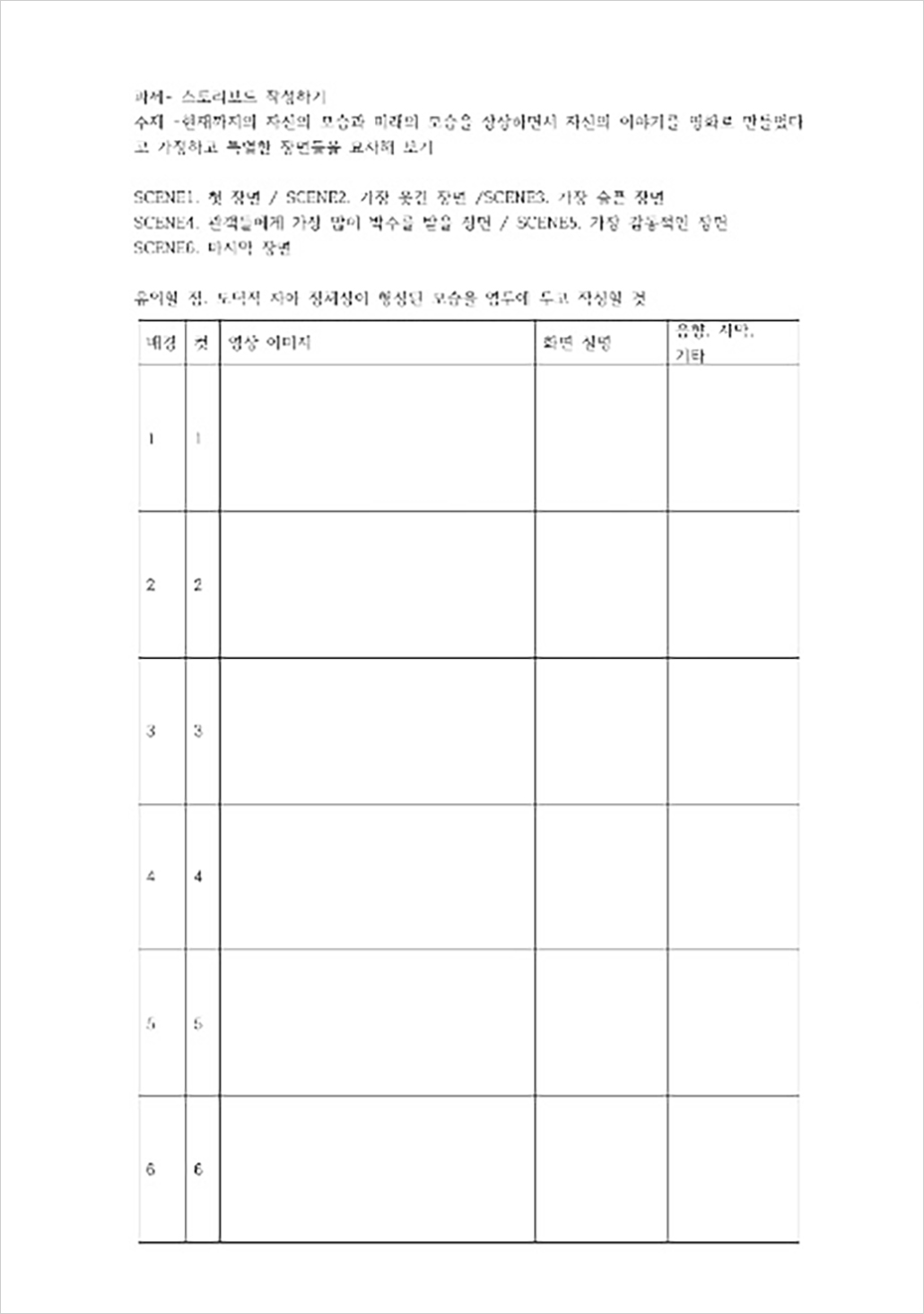 중1-2 도덕 수행평가 스토리보드 만들기.jpg