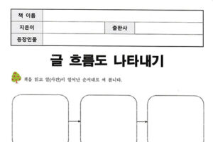 [독후활동지] 글 흐름도 나타내기