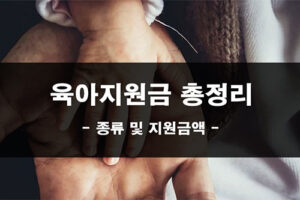 출산장려금, 양육수당, 아동수당 등 한 눈에 보는 육아지원금 총정리