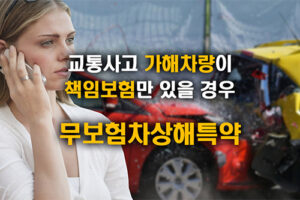 교통사고 가해차량이 책임보험만 가입 했을때 (무보험차상해특약)