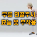 무릎 관절염 연골주사 효능 부작용